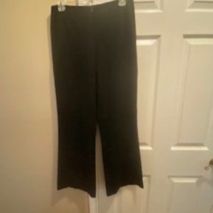 Cache Invisible Zippered Front Black Dress Pants